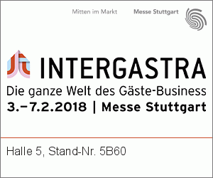 Intergastra, Stuttgart, 3.-7.2.2018, Halle 5, Stand 5B60